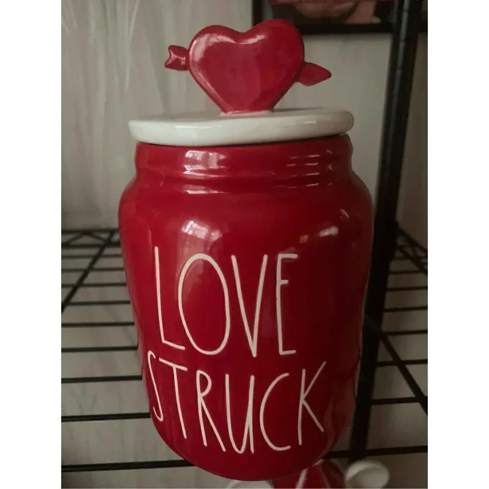Rae Dunn LOVE STRUCK Baby Figural Canister